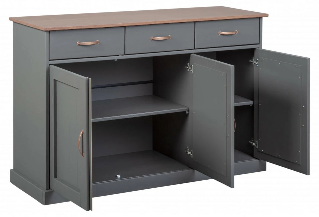 Dmora Buffet mit 3 Türen und 3 Schubladen