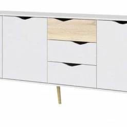 Dmora Sideboard mit drei Türen und drei
