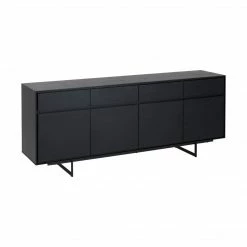 Ebuy24 Tokyo Sideboard 4 - Tokyo Sideboard 4 Schubladen, 4 Türen schwarz.