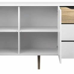 Dmora Sideboard mit zwei Türen und drei