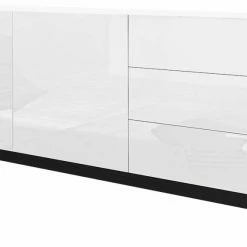 Dmora Modernes Sideboard mit 2 Türen und 3
