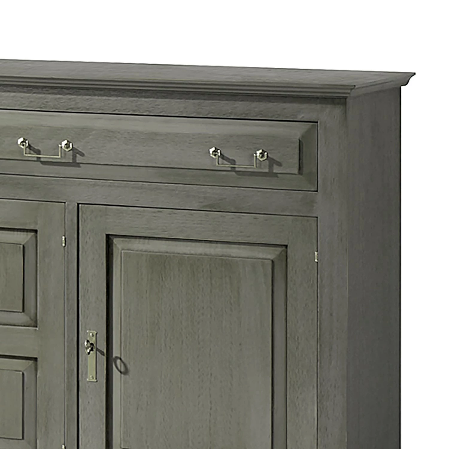Maison Belfort Sideboard Azjana - Pinie massiv - Grau – Bild 3