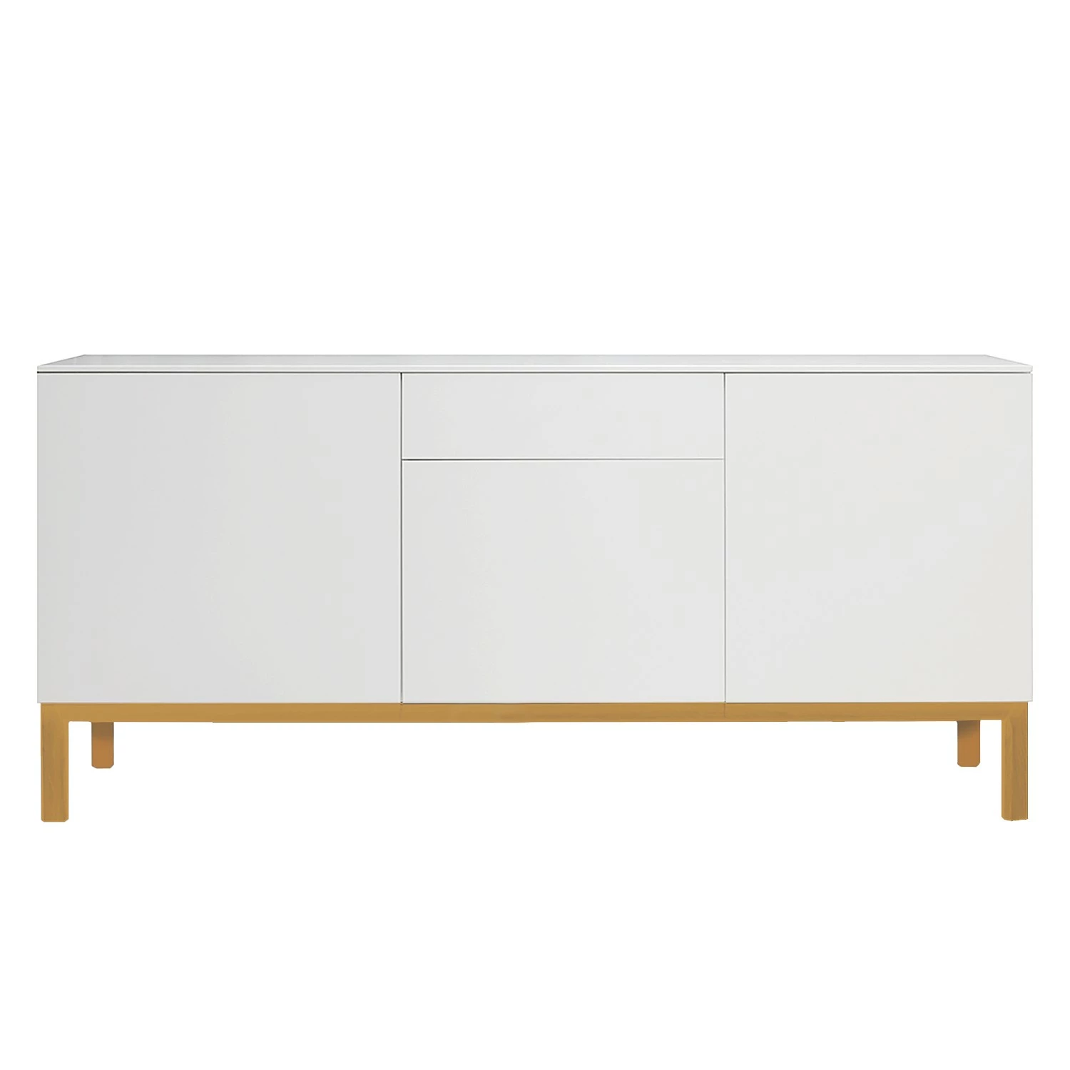 Tenzo Sideboard Patch II - Eiche teilmassiv / Weiß