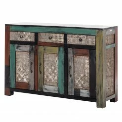 Wolf-Möbel Sideboard Goa I - Mango teilmassiv - Mango Dunkelbraun