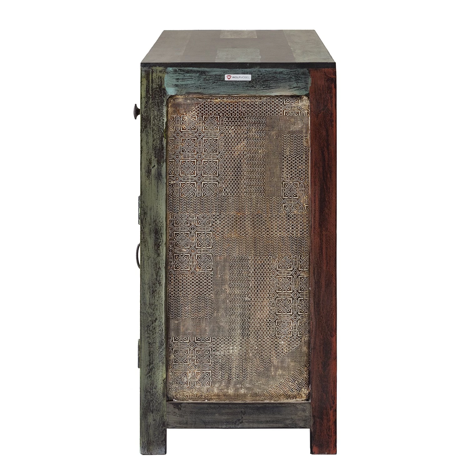 Wolf-Möbel Sideboard Goa II - Akazie / Mango teilmassiv - Mehrfarbig – Bild 4