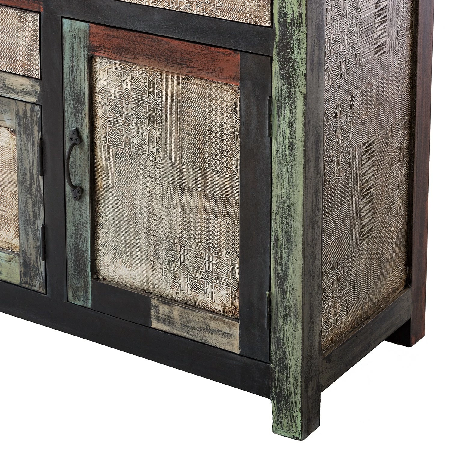 Wolf-Möbel Sideboard Goa II - Akazie / Mango teilmassiv - Mehrfarbig – Bild 8