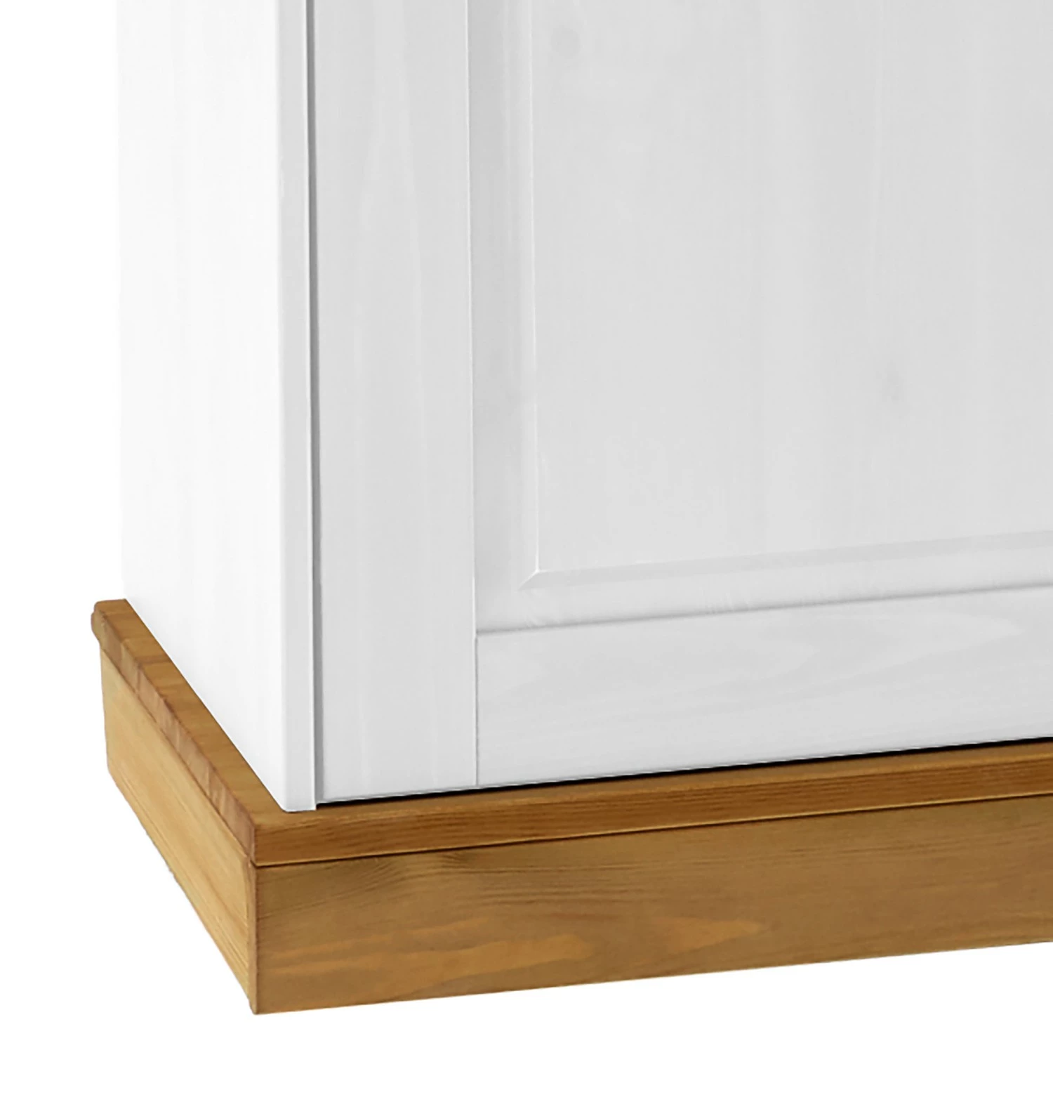 Maison Belfort Sideboard Bergen II - Kiefer massiv - Kiefer Weiß / Kiefer Laugenfarbig – Bild 7