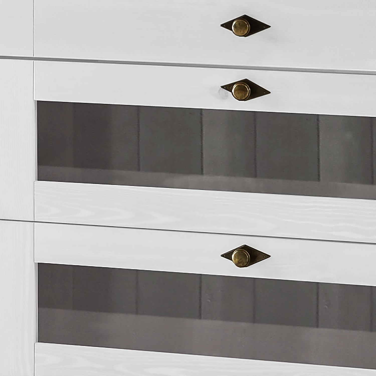 Maison Belfort Sideboard Bergen II - Kiefer massiv - Kiefer Weiß / Kiefer Laugenfarbig – Bild 5