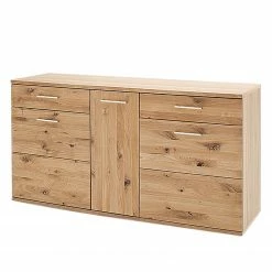Naturoo Sideboard Ristiina I - Eiche teilmassiv - Eiche Bianco / Eiche Bianco Dekor
