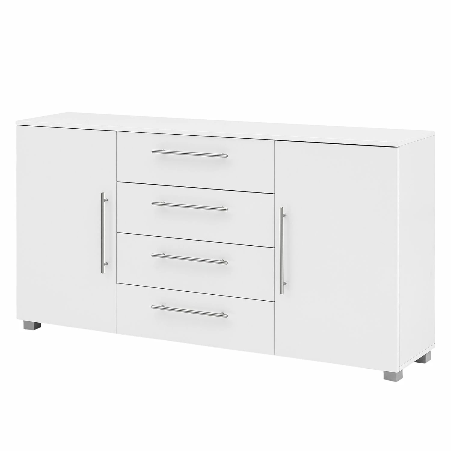 Schildmeyer Sideboard Danu - Weiß - Breite: 156 cm