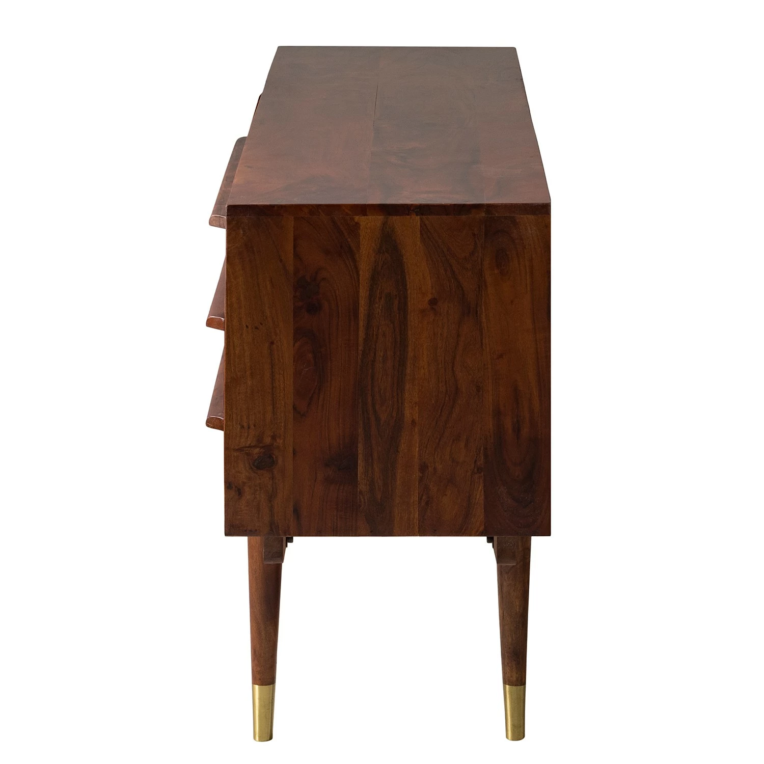 Ars manufacti Sideboard Baxley - Akazie massiv / Metall - Akazie / Gold – Bild 5