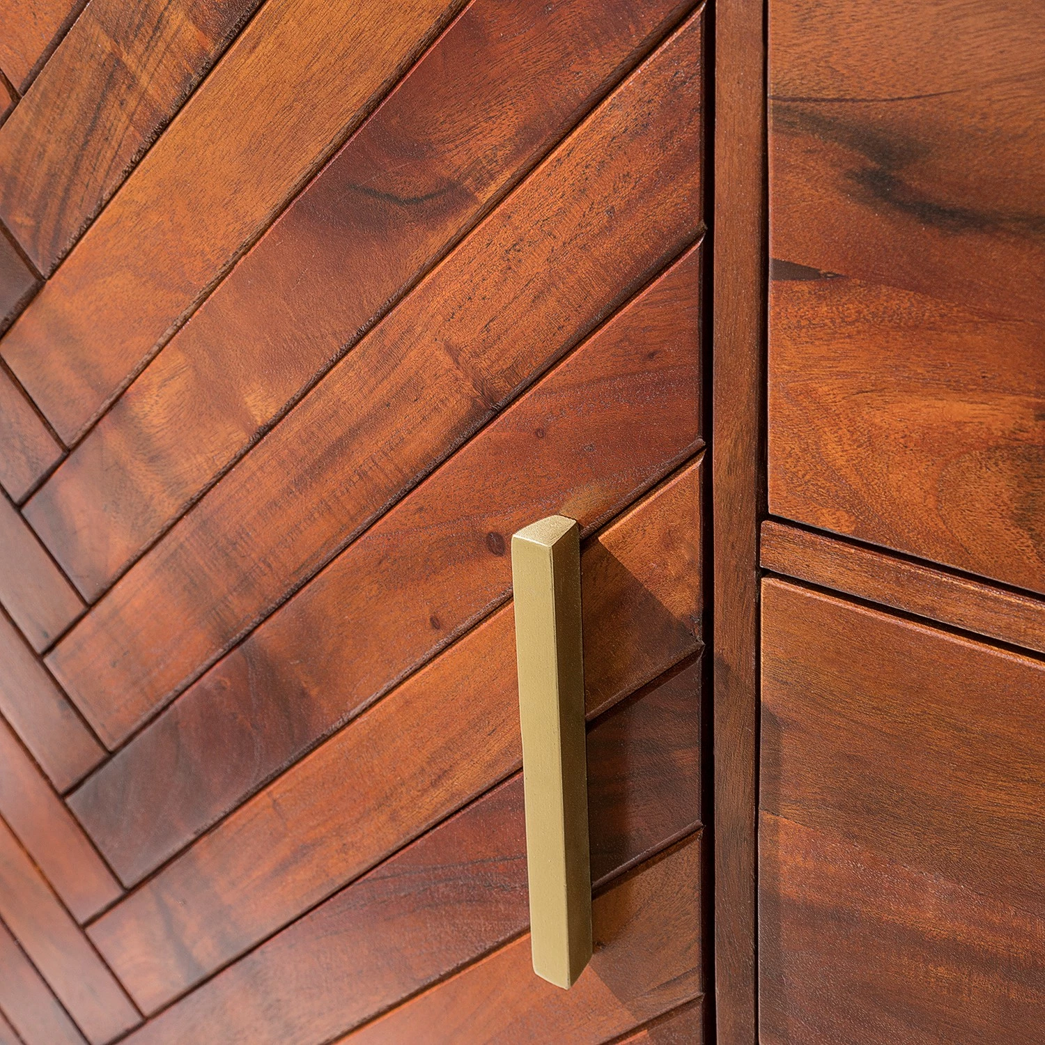 Jack & Alice Sideboard Loga - Akazie massiv / Eisen - Akazie Braun – Bild 14