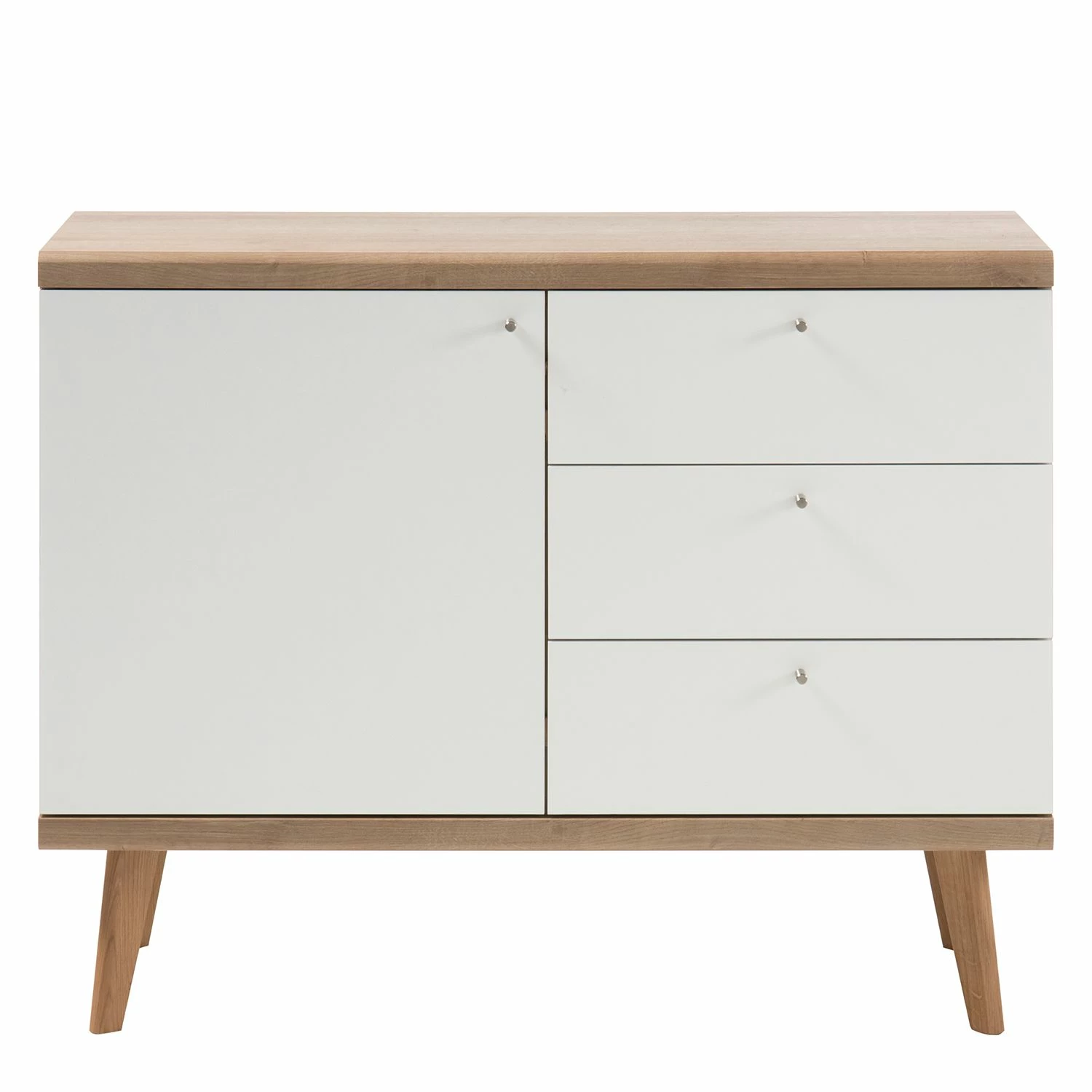 Norrwood Kommode Gyland - Matt Weiß / Eiche Riviera Dekor – Bild 5