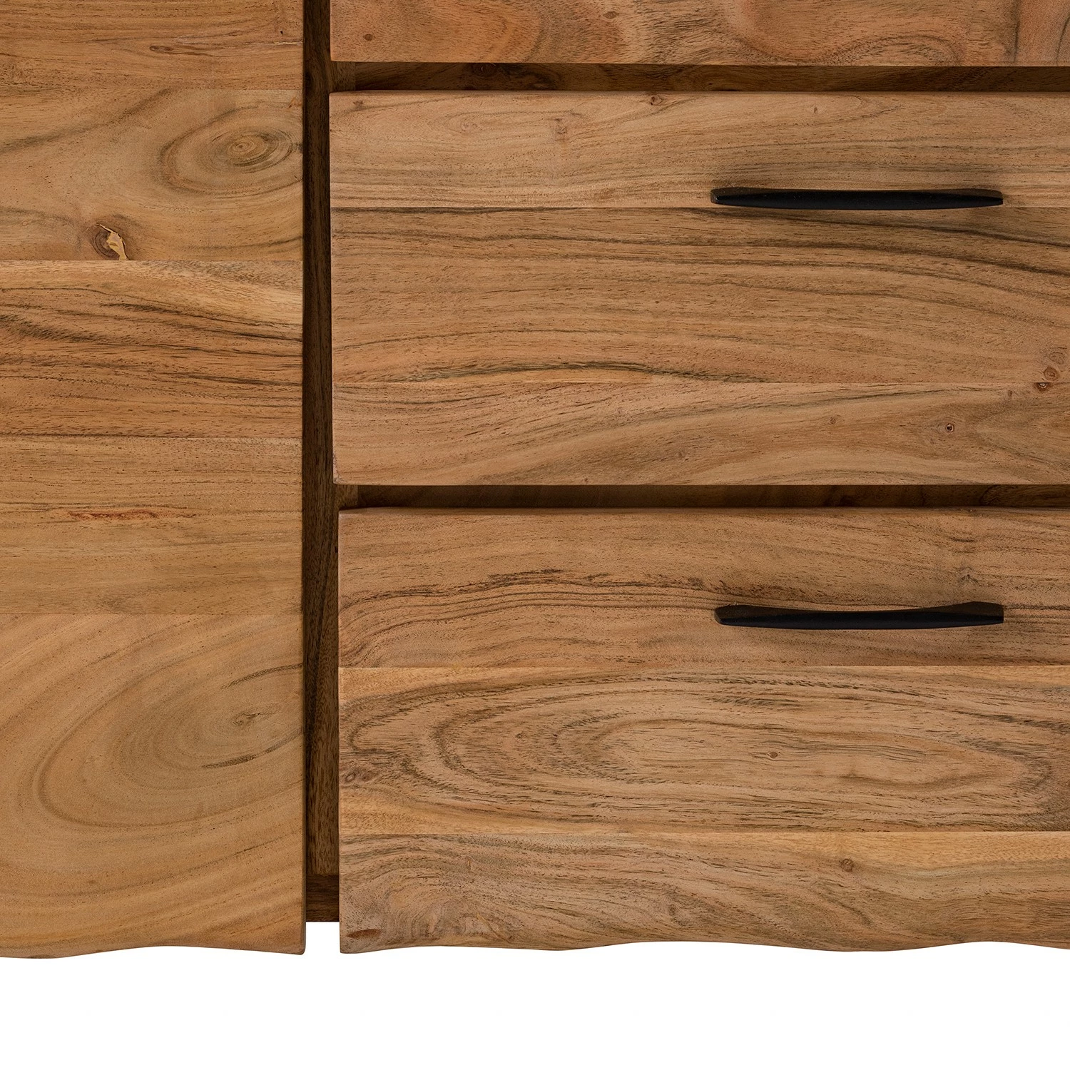 Ars Natura Sideboard Vardo - Akazie massiv / Metall - Akazie / Schwarz – Bild 10