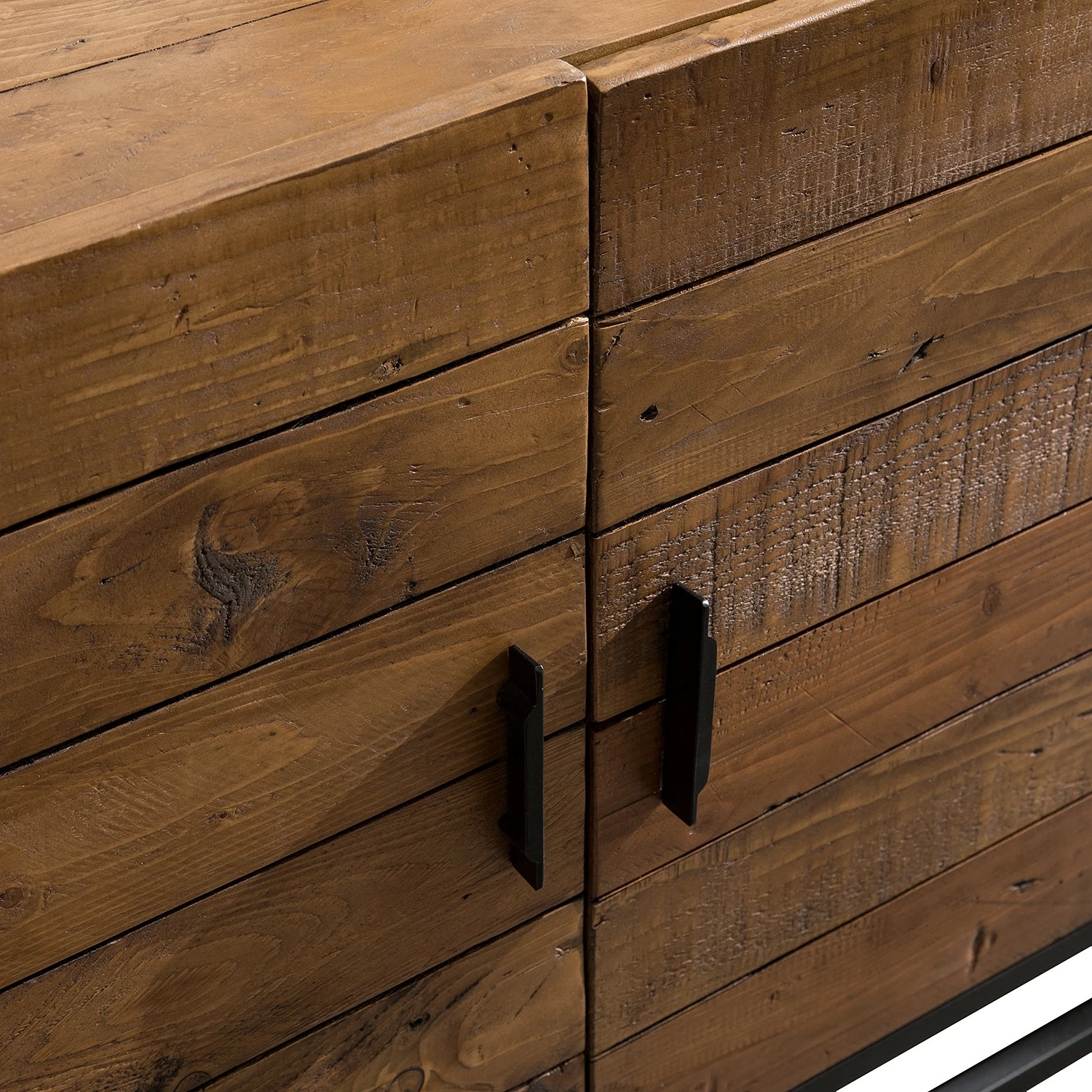 Ars manufacti Sideboard Grasby II - Altholz Pinie / Metall - Pinie Dunkel / Schwarz – Bild 14