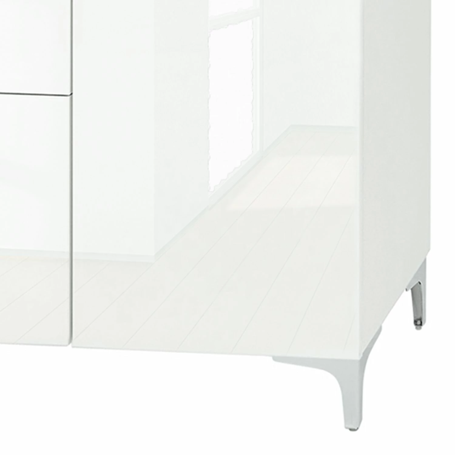 Maja Möbel Sideboard Shino IV - Glas Weiß / Weiß – Bild 5