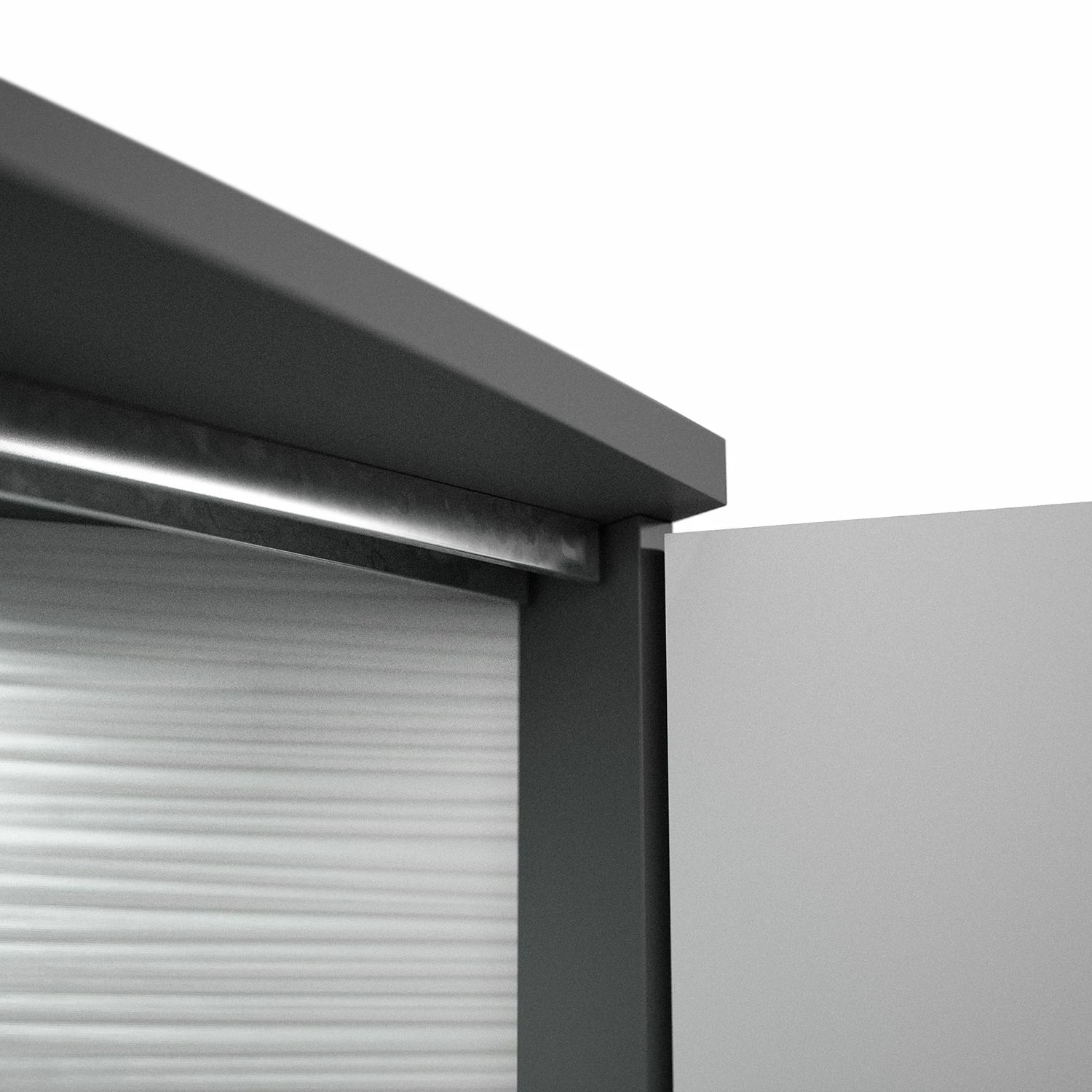 Loftscape Sideboard Mury - Hochglanz Weiß / Anthrazit – Bild 5