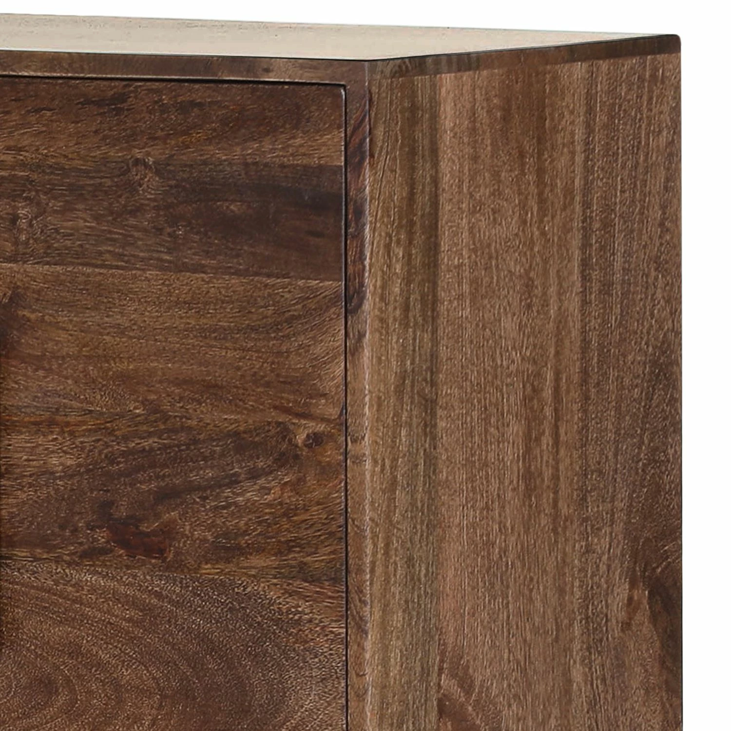 Jack & Alice Sideboard Lyss - Akazie massiv / Metall - Akazie Braun / Messing – Bild 2