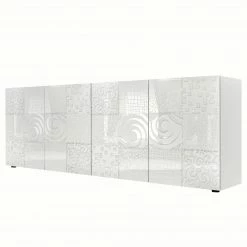 LC Spa Sideboard Miro - Hochglanz Weiß - Breite: 241 cm