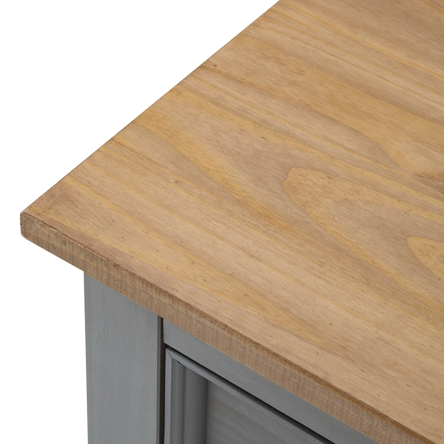 Maison Belfort Sideboard Finca Rustica - Kiefer massiv - Kiefer Grau – Bild 15