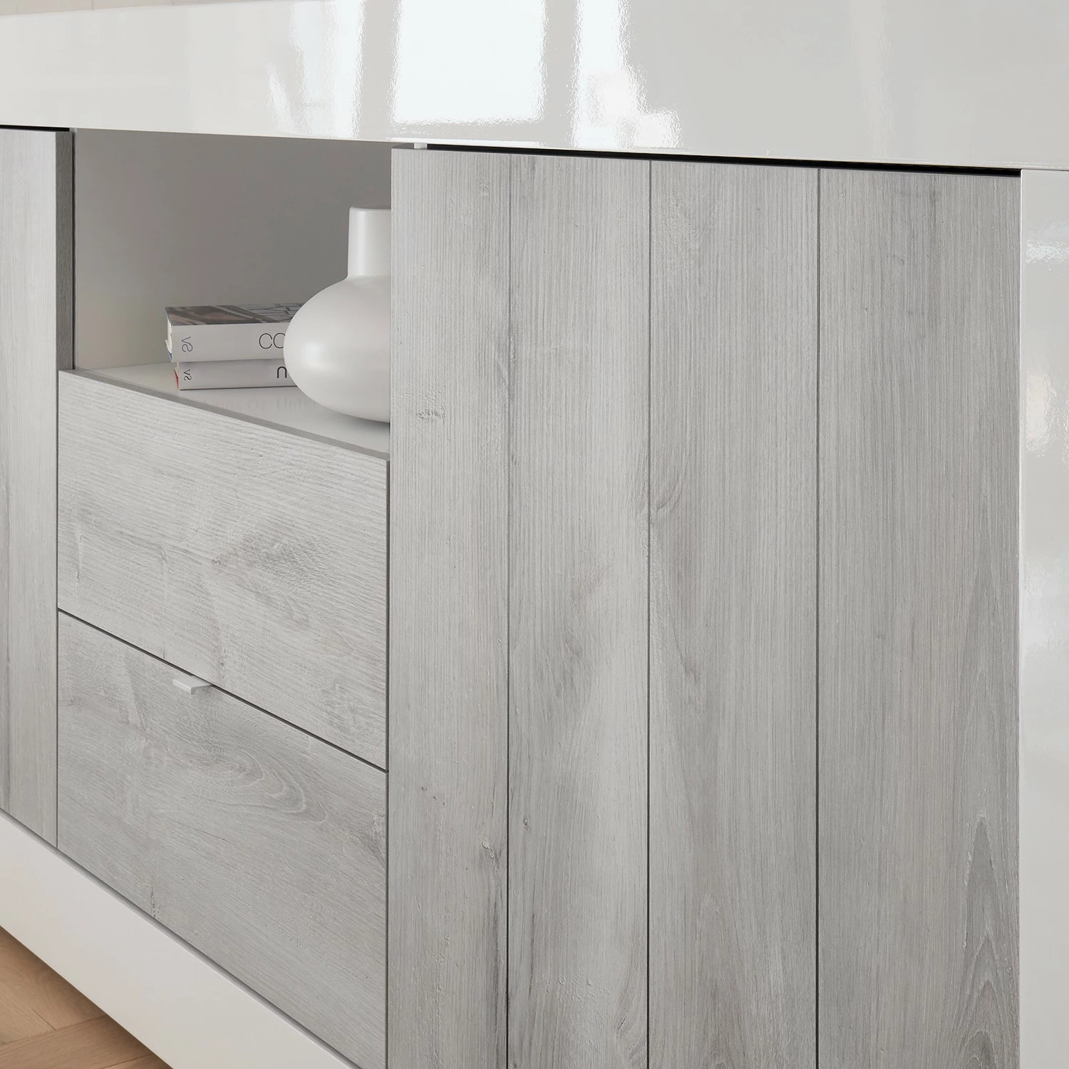 LC Spa Sideboard Urbino I - Hellgrau / Weiß – Bild 7