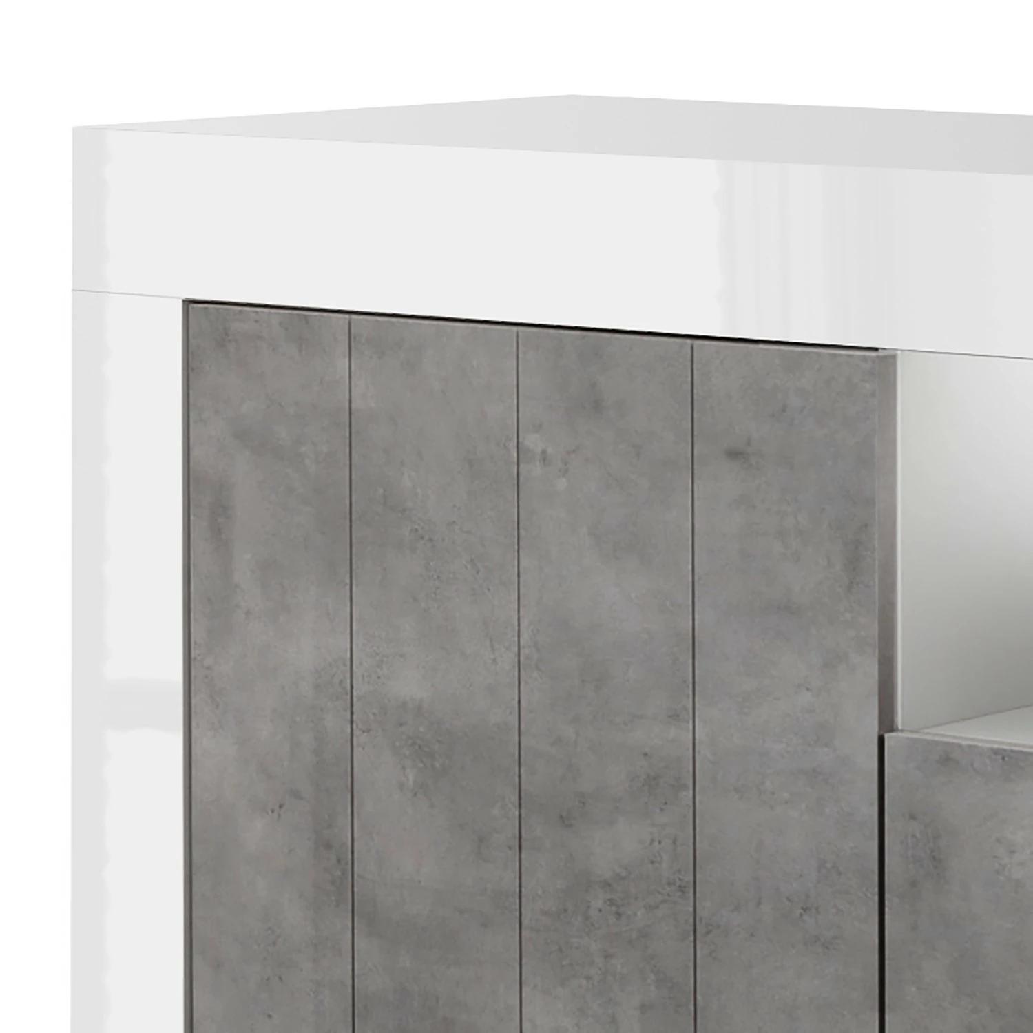 LC Spa Sideboard Urbino I - Beton Dekor / Weiß – Bild 4