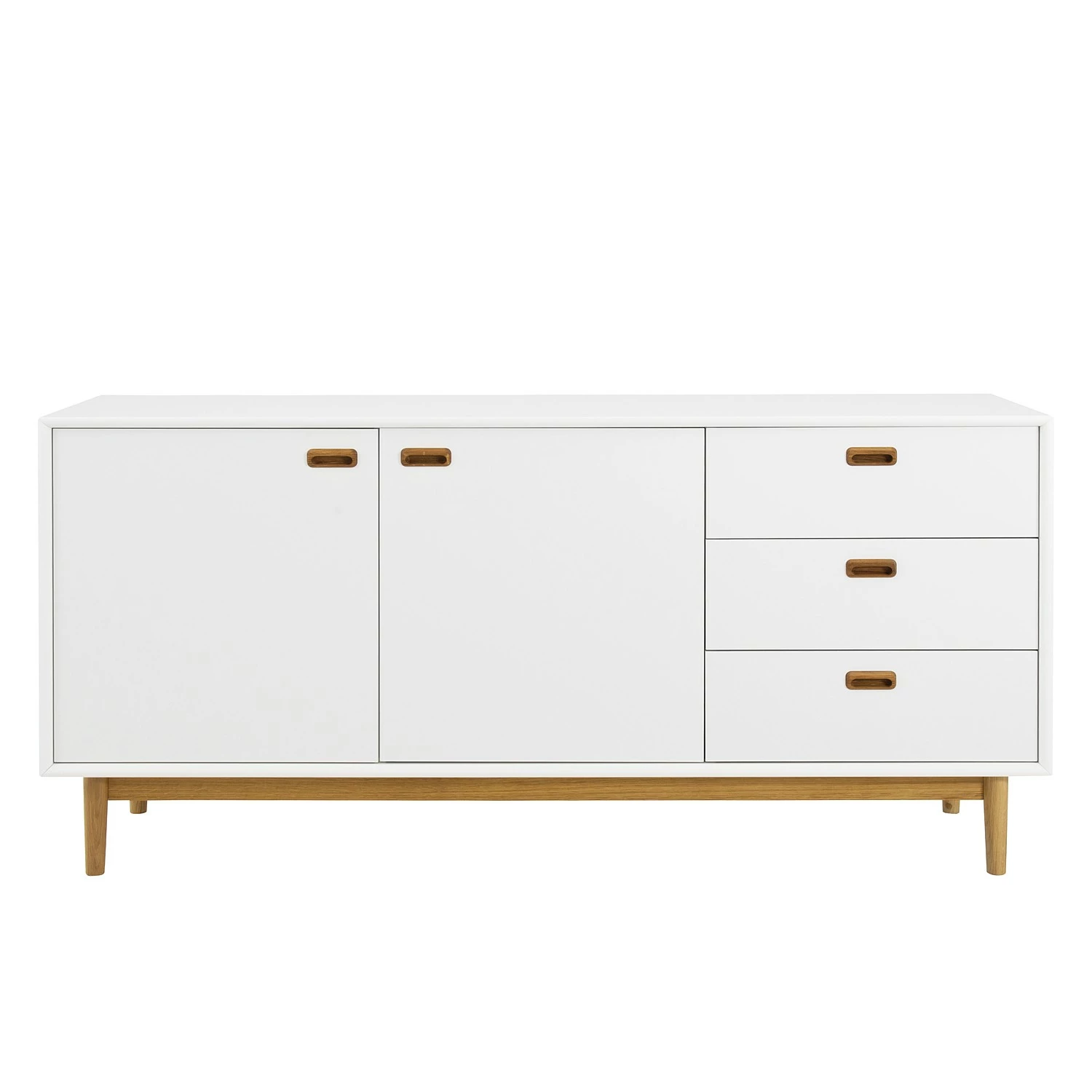 Tenzo Sideboard Svea II - Weiß / Eiche Dekor – Bild 5