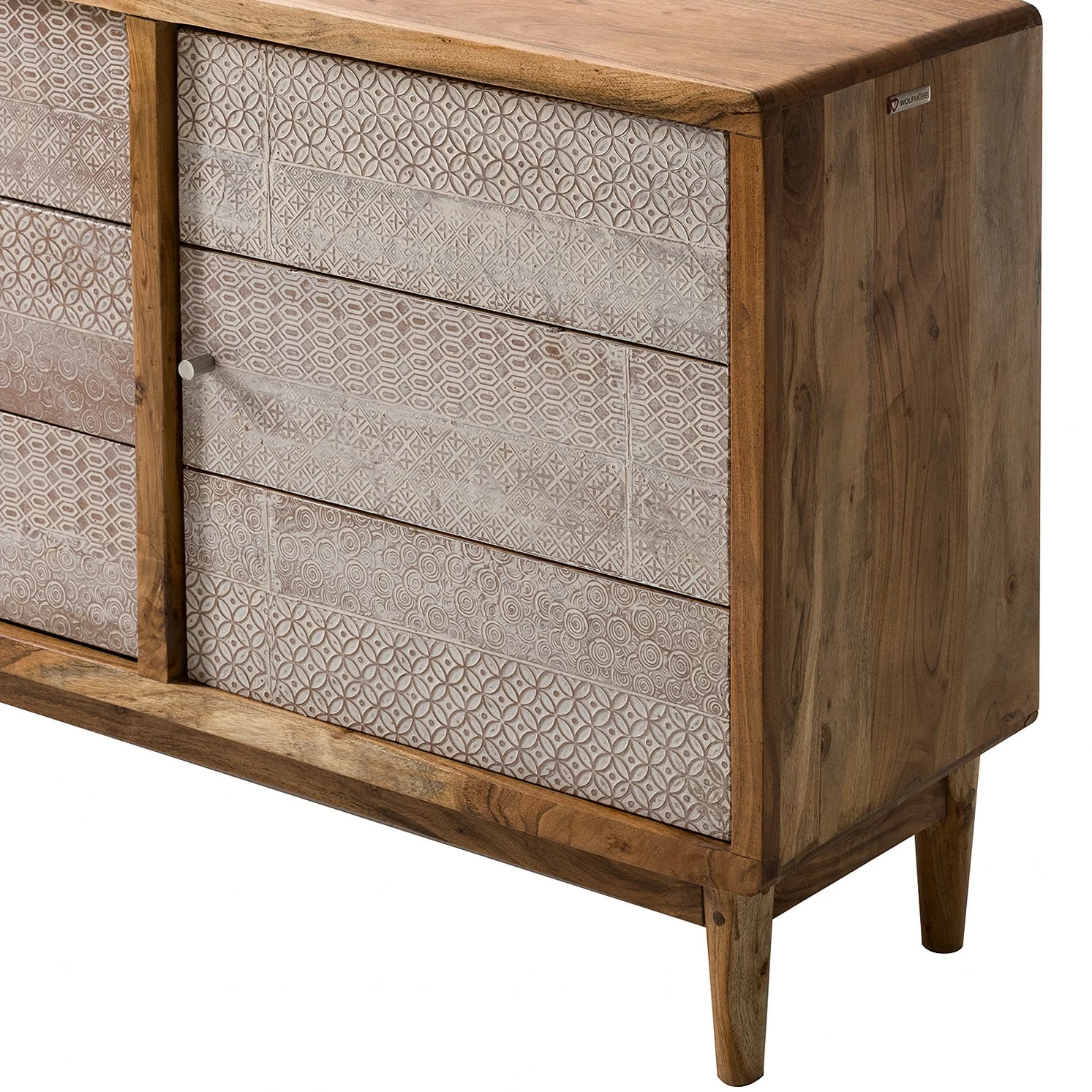 Ars manufacti Sideboard Buuda - Akazie massiv - Ecru / Akazie – Bild 12