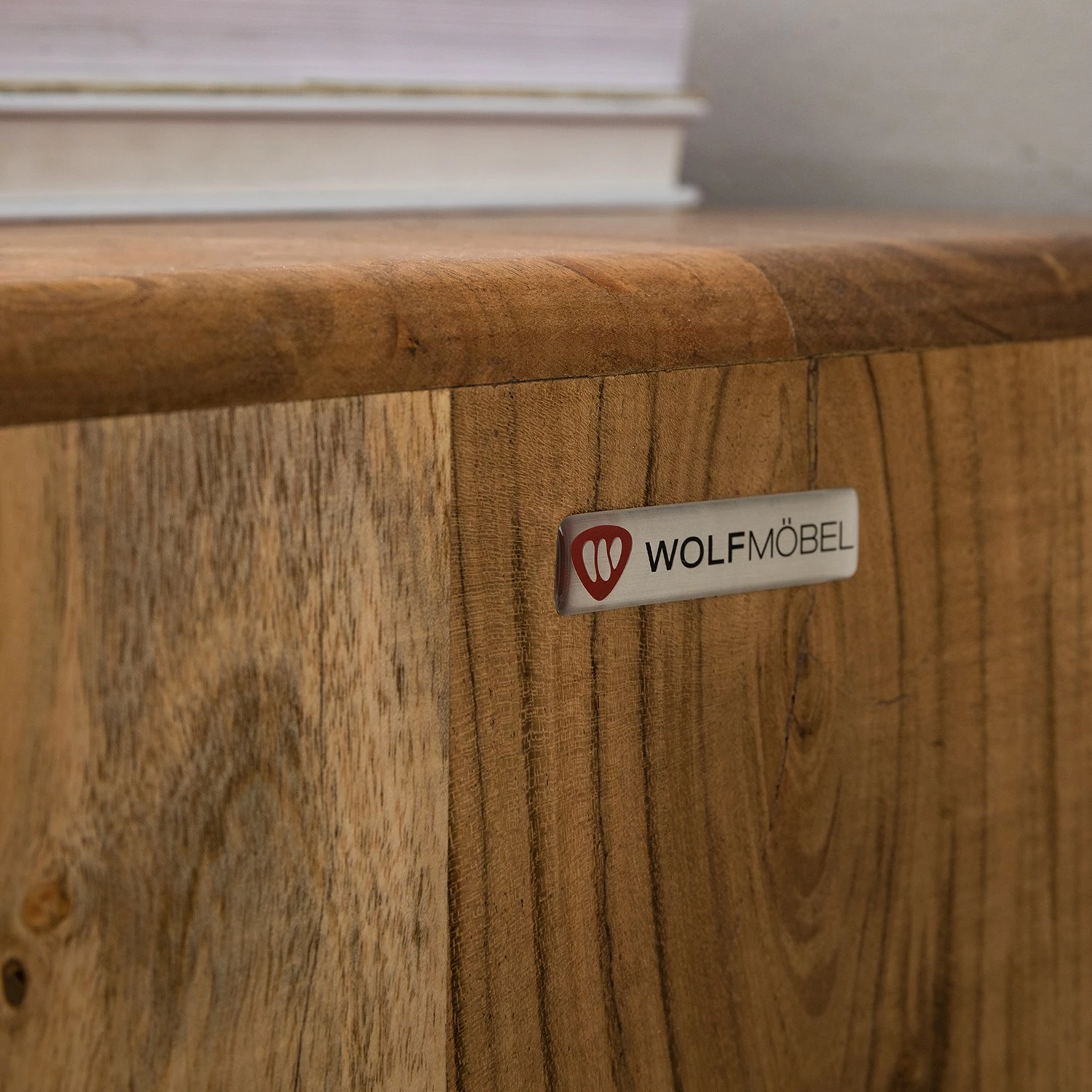 Ars manufacti Sideboard Buuda - Akazie massiv - Ecru / Akazie – Bild 8