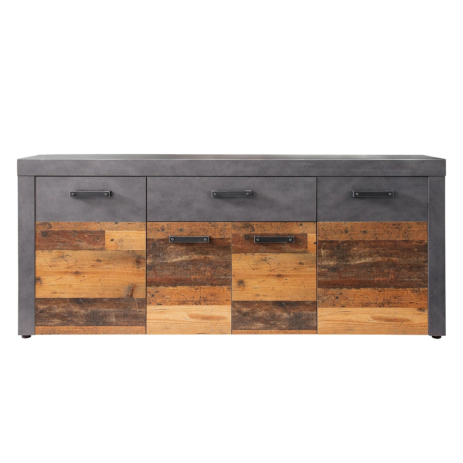 Trendteam Sideboard Indy - Altholz Pinie Dekor / Vintage Grau – Bild 4