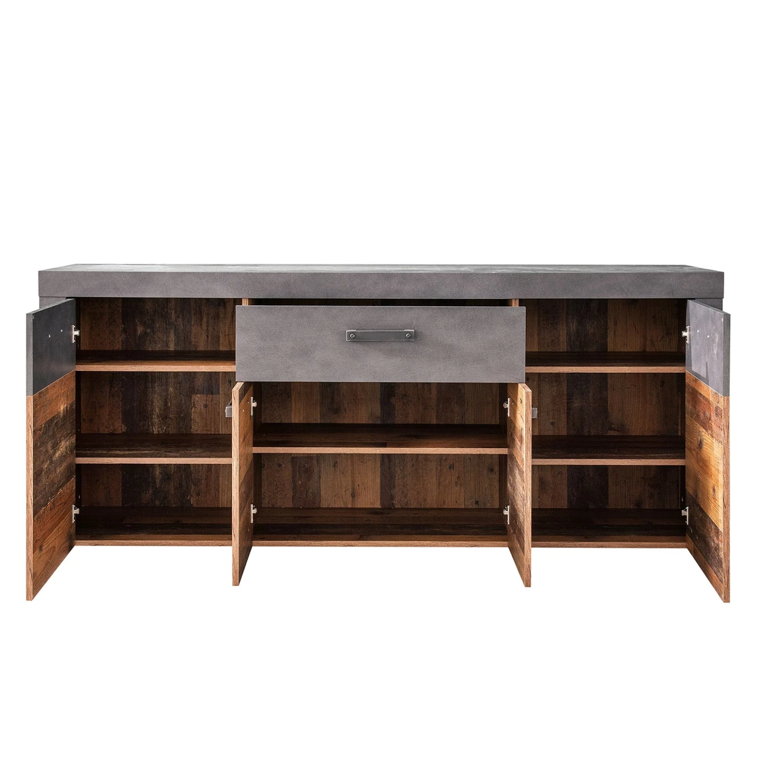Trendteam Sideboard Indy - Altholz Pinie Dekor / Vintage Grau – Bild 5