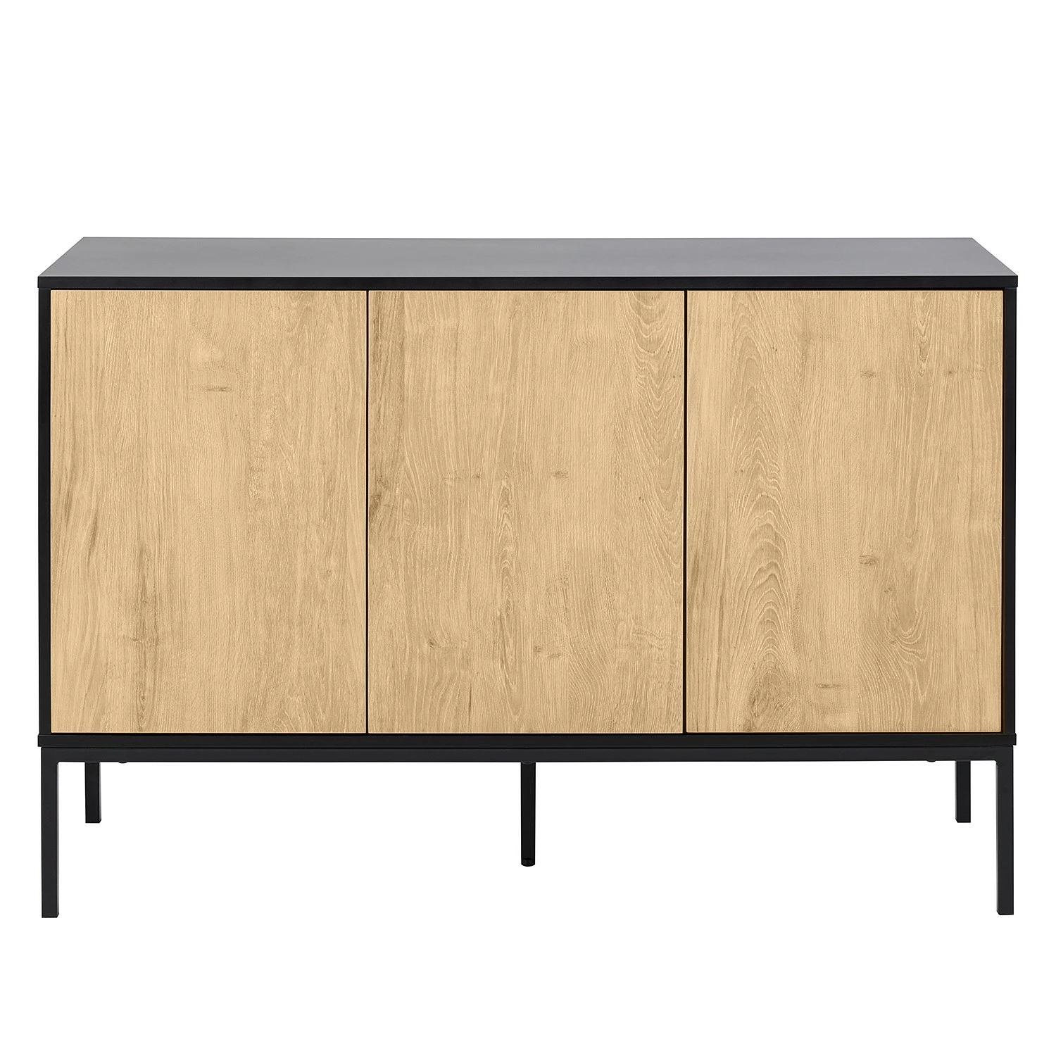 Red Living Sideboard Coogee - Wildeiche Hell Dekor / Schwarz – Bild 5