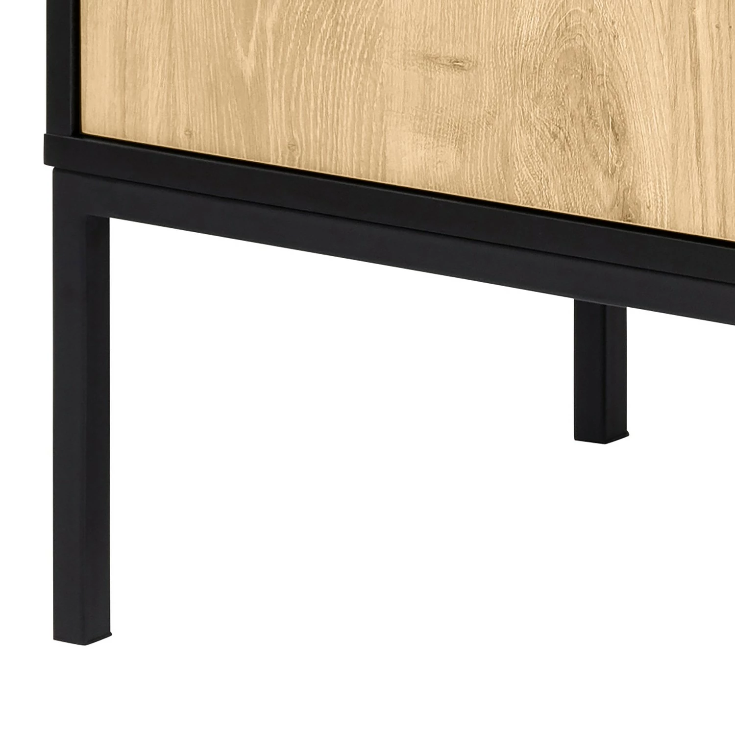 Red Living Sideboard Coogee - Wildeiche Hell Dekor / Schwarz – Bild 8