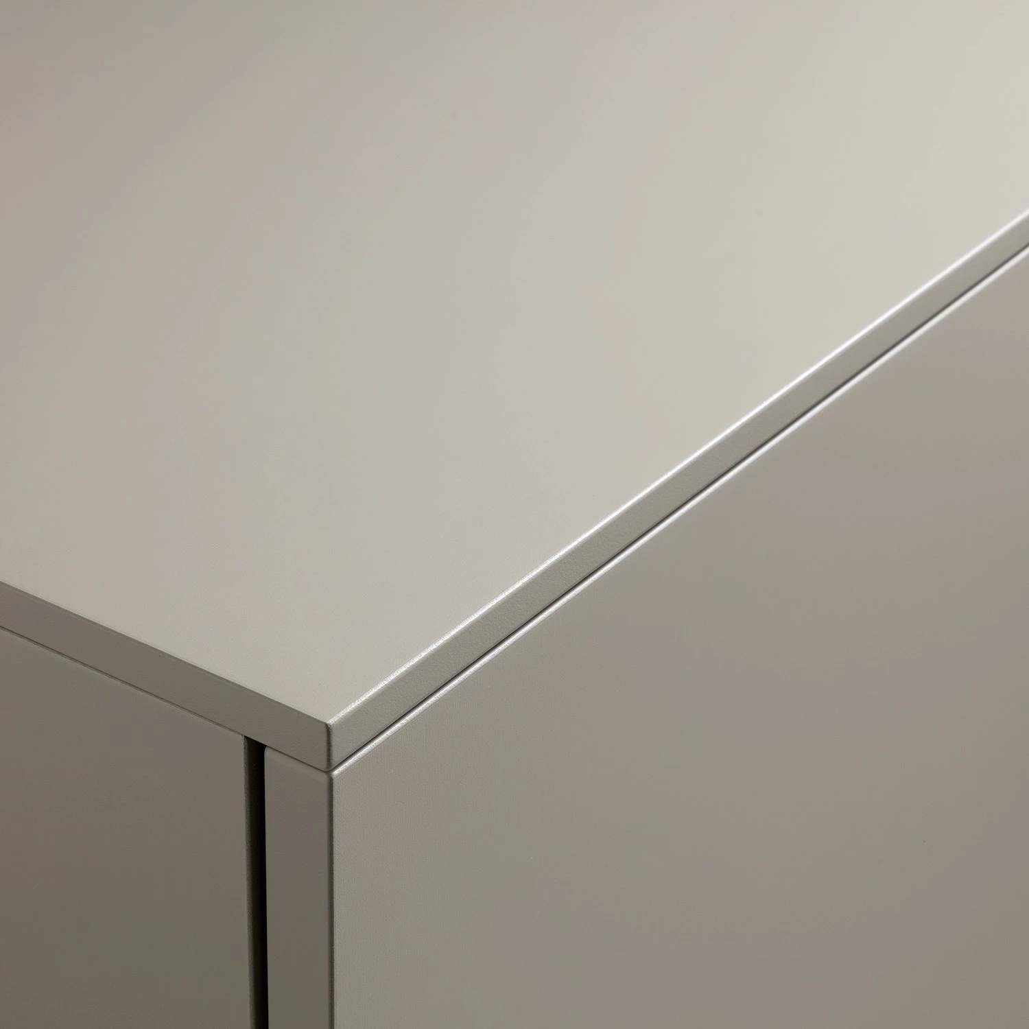 GWINNER Sideboard Misano II (2-teilig) - Inkl. Beleuchtung - Echtholzfurnier - Saharagrau / Balkeneiche – Bild 4