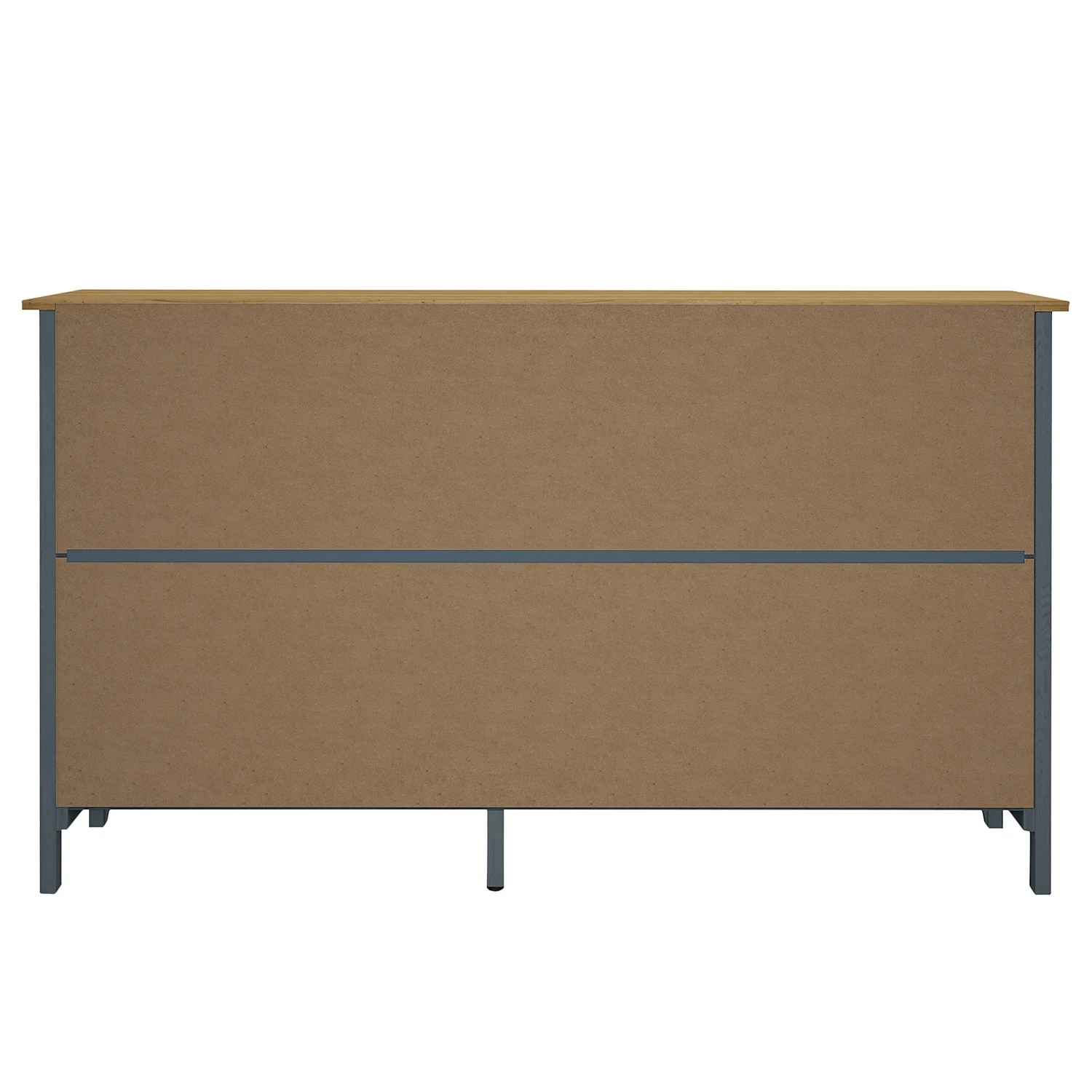 Maison Belfort Sideboard Rivery - Kiefer massiv - Anthrazit – Bild 6