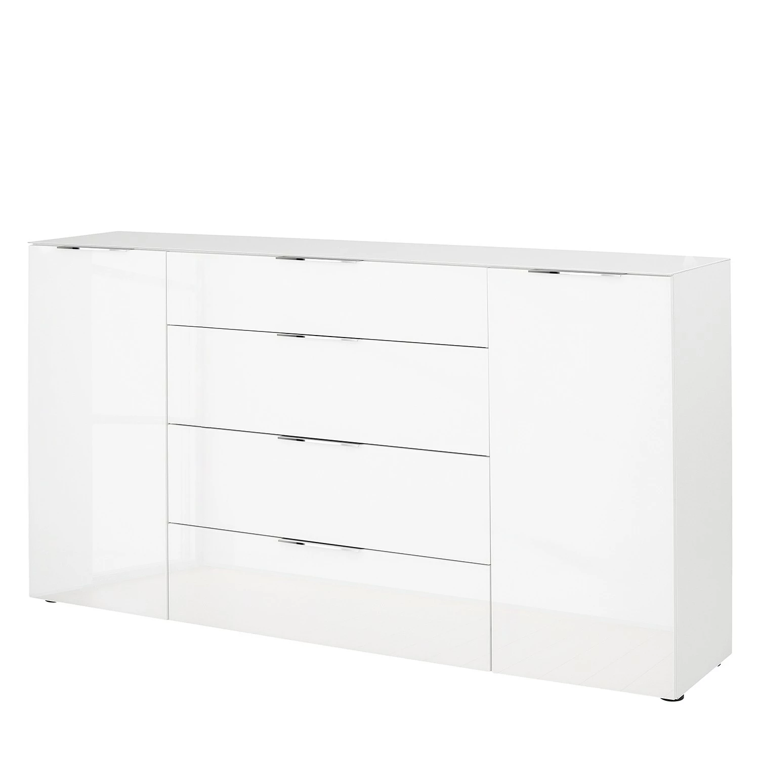 Maja Möbel Sideboard Trend I - Glas - Weiß