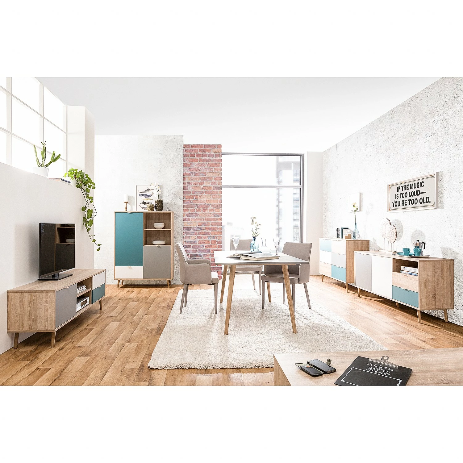 Norrwood Sideboard Bibury II - Mehrfarbig / Eiche Sonoma Dekor – Bild 6