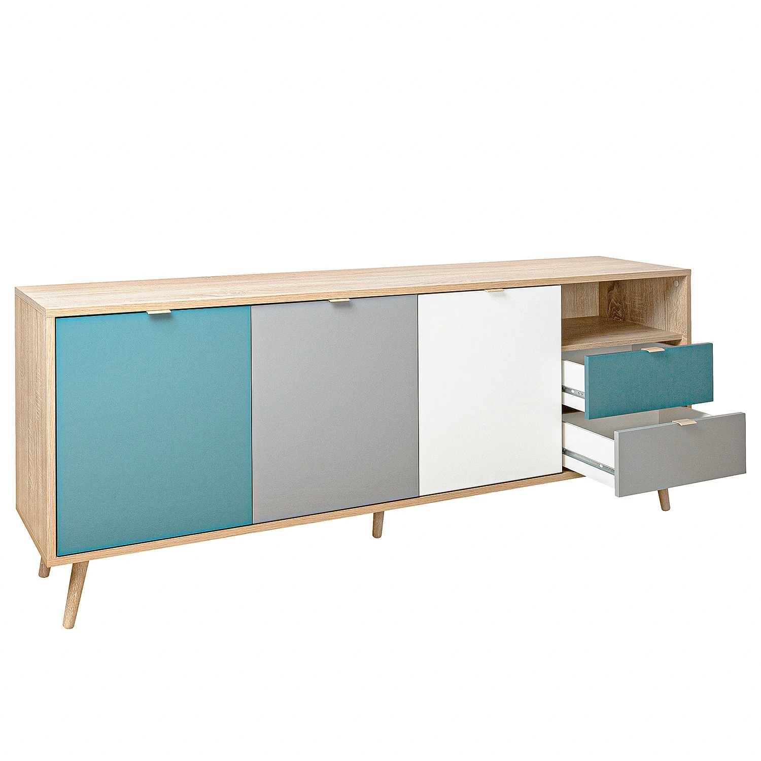 Norrwood Sideboard Bibury II - Mehrfarbig / Eiche Sonoma Dekor – Bild 7