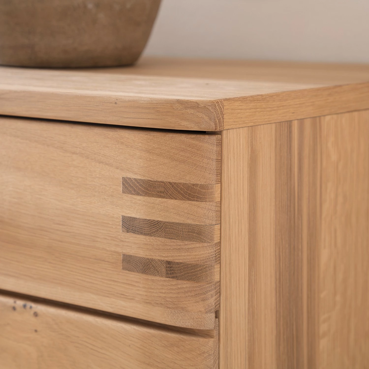 Loftscape Sideboard Salvo - Eiche teilmassiv - Balkeneiche Bianco / Grau – Bild 9