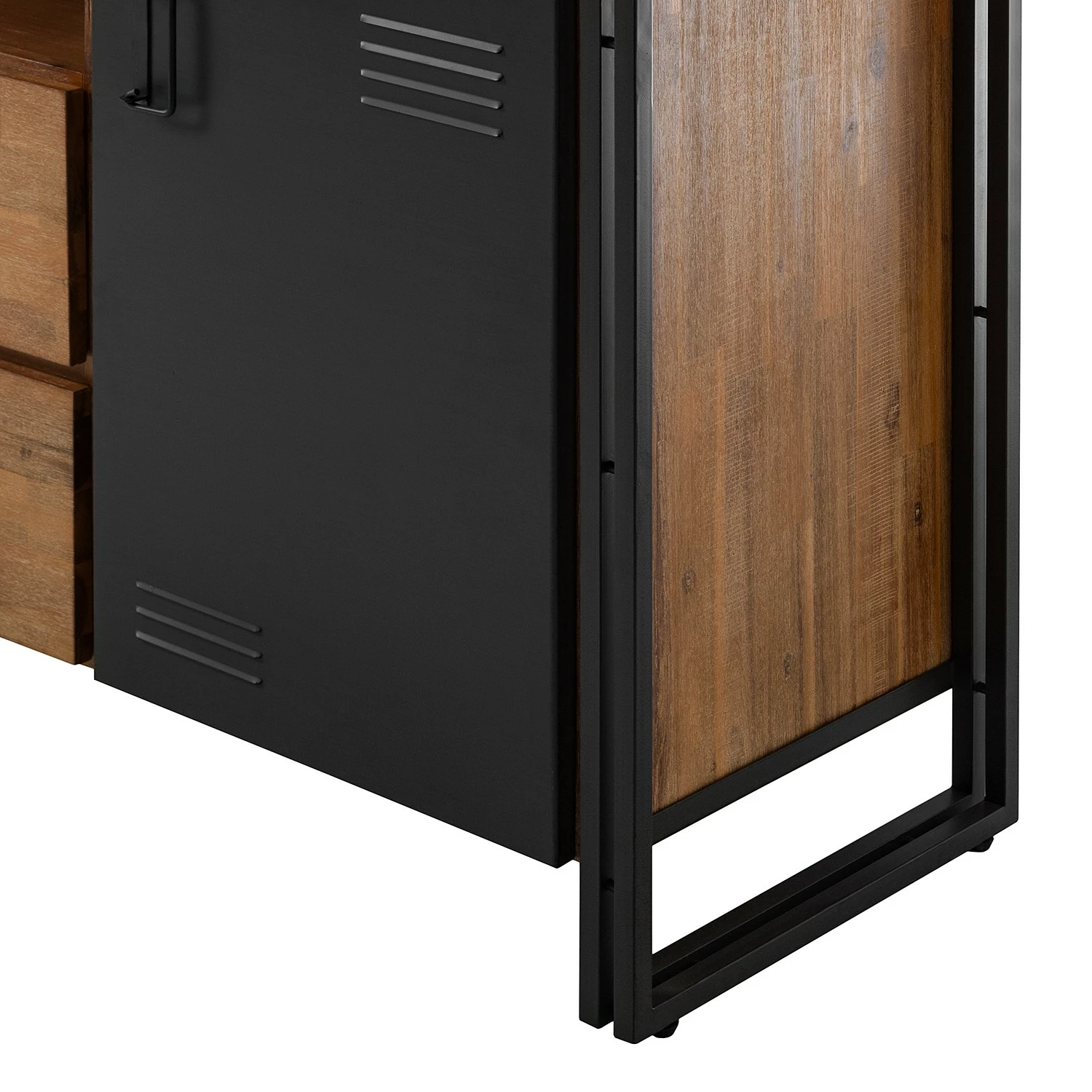 Ars manufacti Sideboard Manchester V - Akazie massiv / Metall - Akazie / Anthrazit – Bild 9