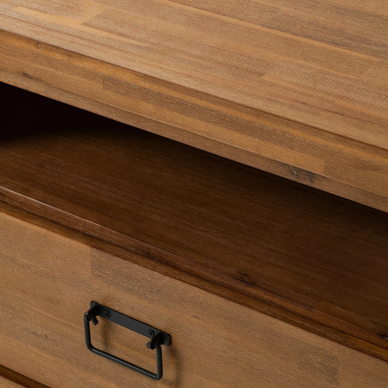 Ars manufacti Sideboard Manchester V - Akazie massiv / Metall - Akazie / Anthrazit – Bild 12