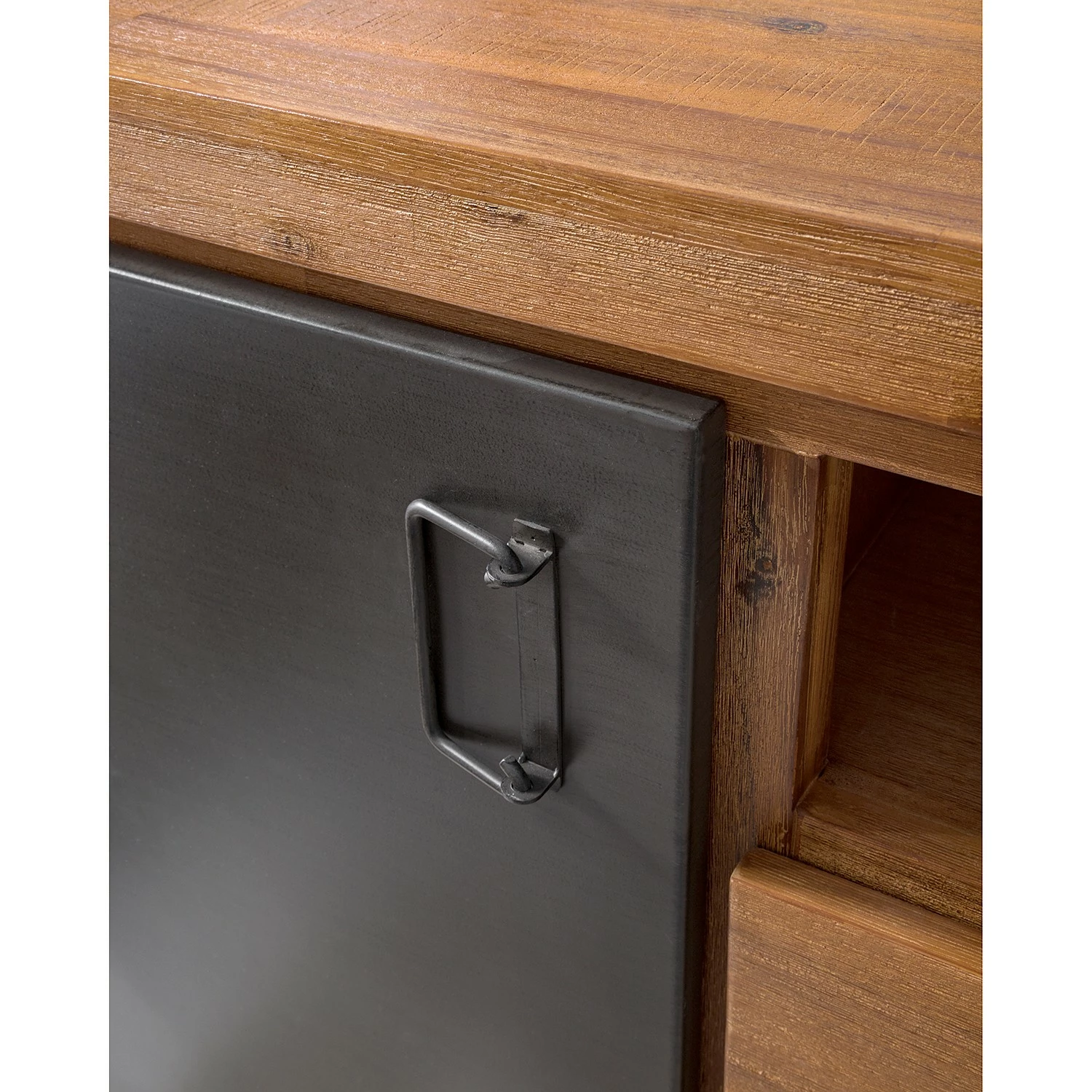 Ars manufacti Sideboard Manchester V - Akazie massiv / Metall - Akazie / Anthrazit – Bild 13