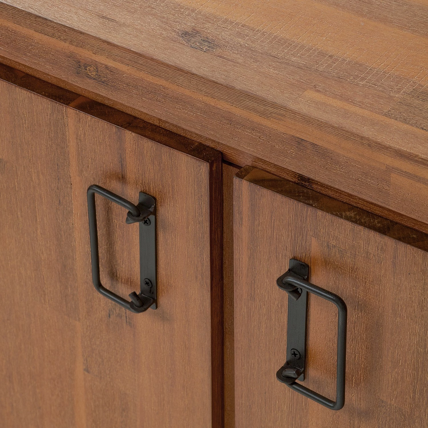 Ars manufacti Sideboard Manchester VI - Akazie massiv / Metall - Akazie / Anthrazit – Bild 7