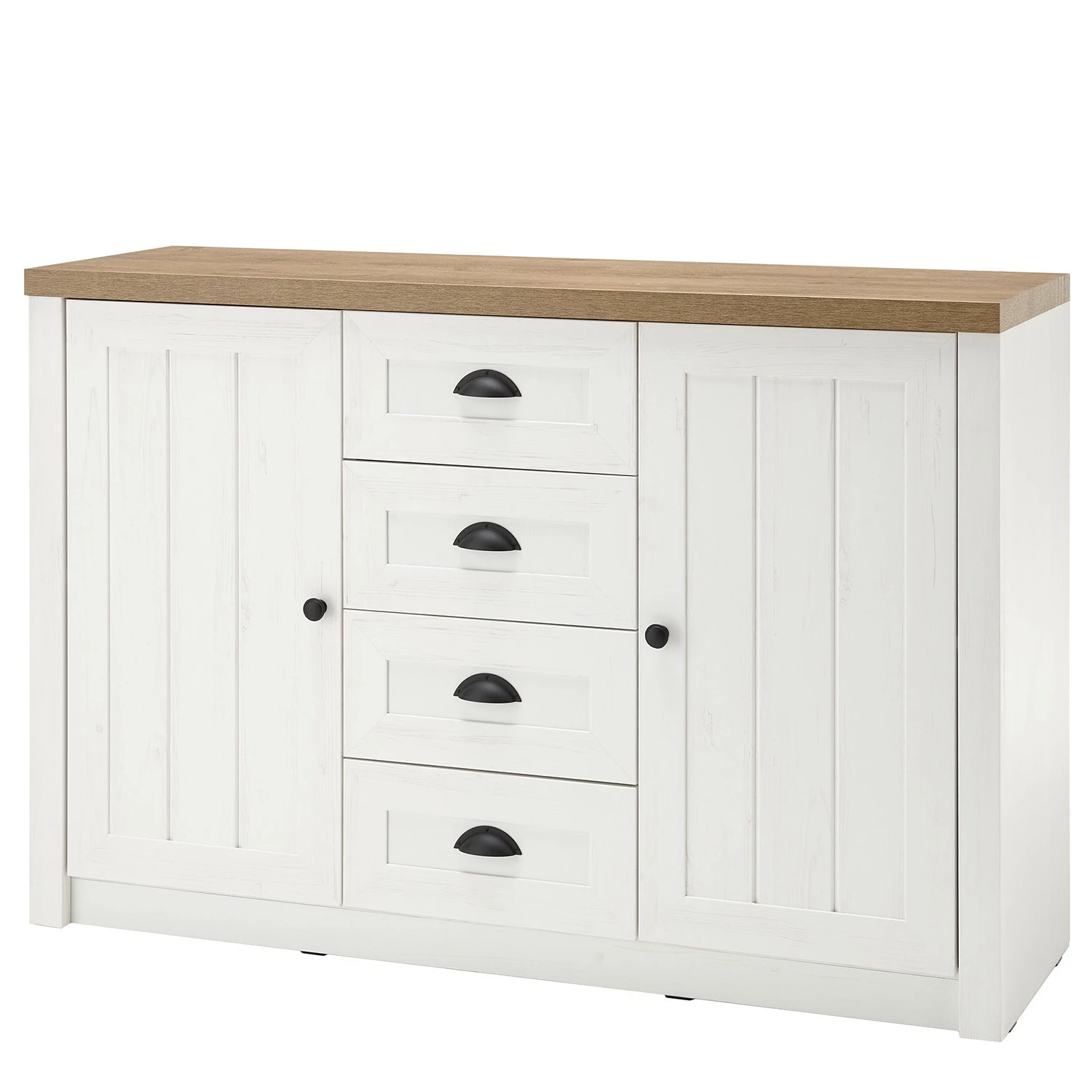 Norrwood Sideboard Proville II - Eiche Weiß Dekor / Eiche Dekor