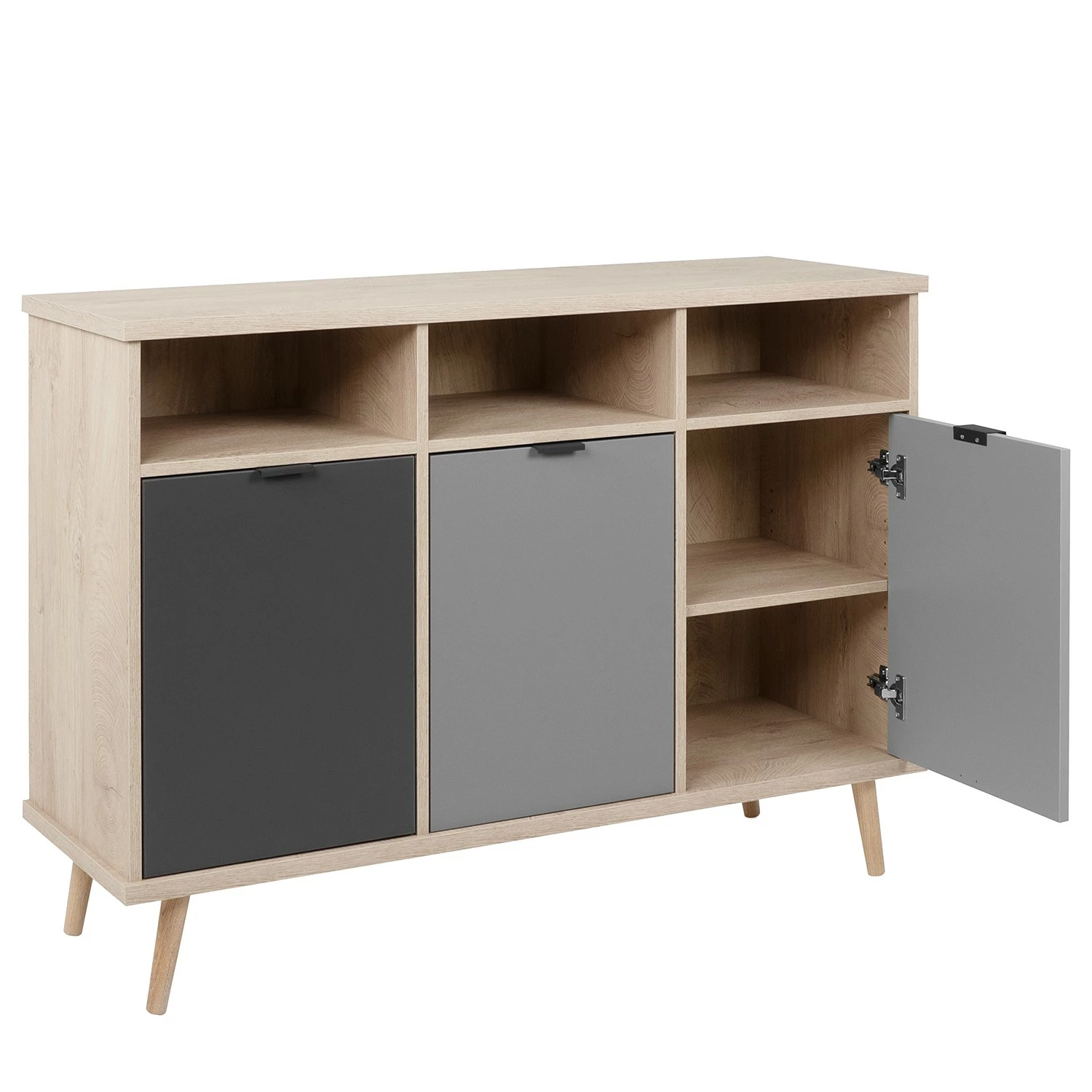 Mørteens Sideboard Elysian - Grau / Eiche Dekor – Bild 8
