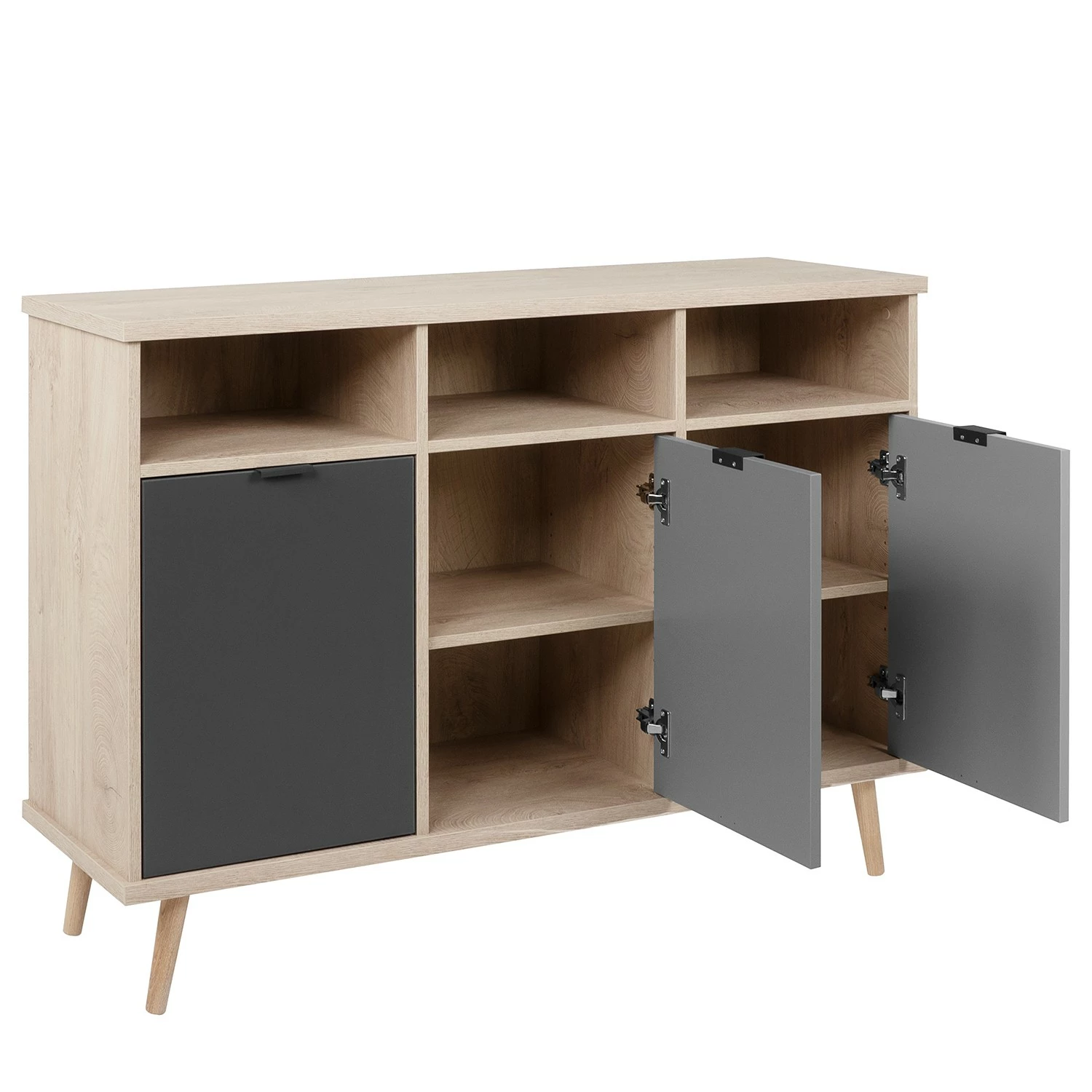 Mørteens Sideboard Elysian - Grau / Eiche Dekor – Bild 9