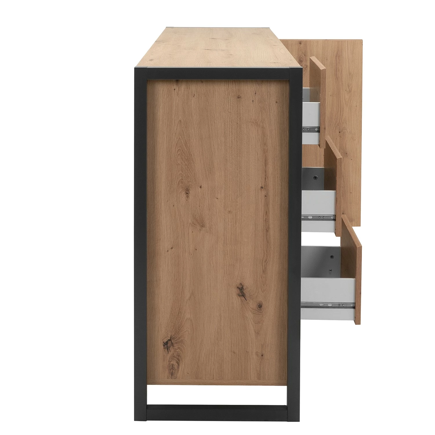 Red Living Sideboard Denville - Eiche Artisan Dekor / Anthrazit – Bild 7