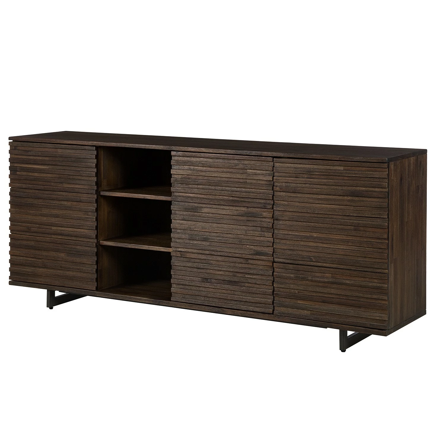 Studio Copenhagen Sideboard Kirley III - Akazie massiv - Akazie Dunkel