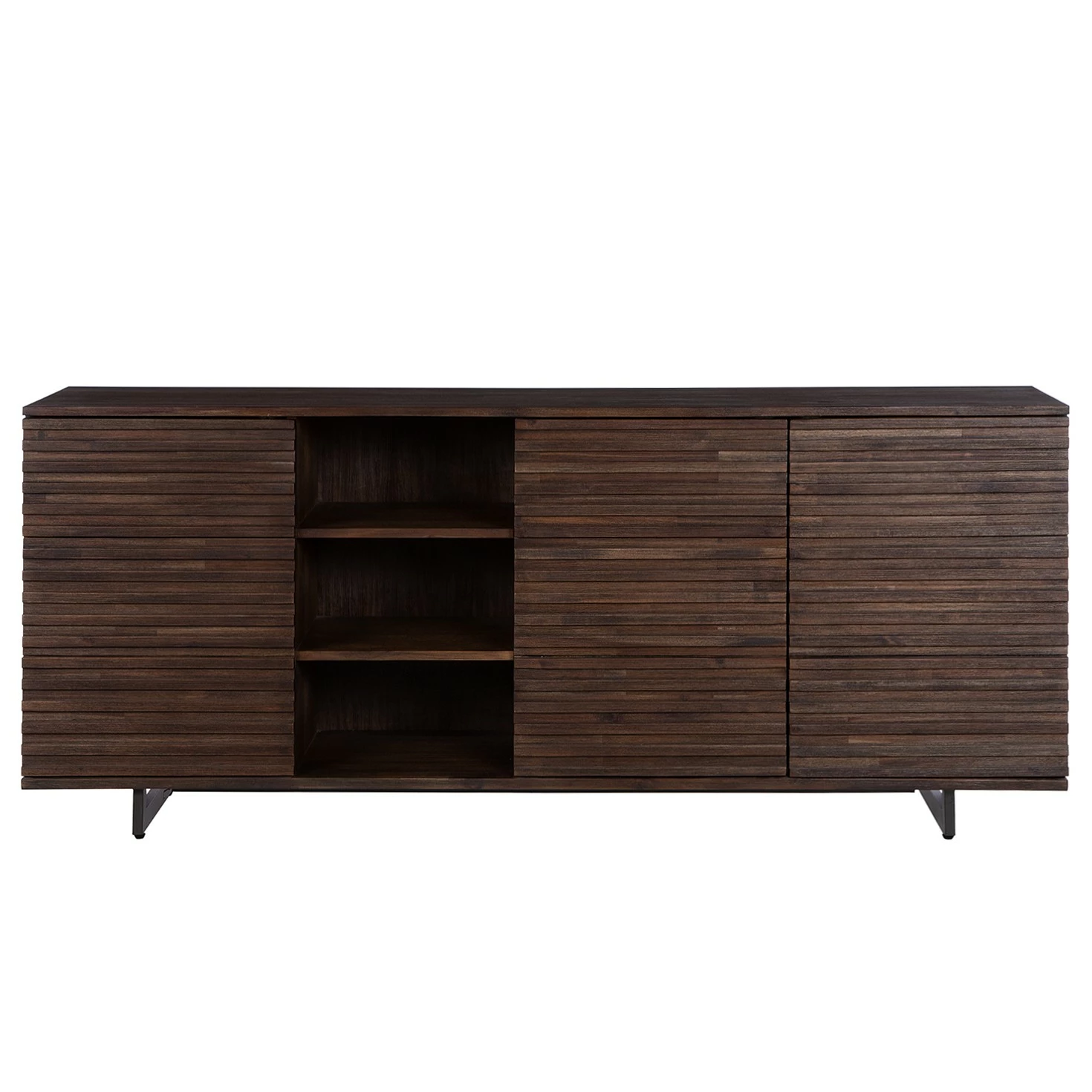 Studio Copenhagen Sideboard Kirley III - Akazie massiv - Akazie Dunkel – Bild 6