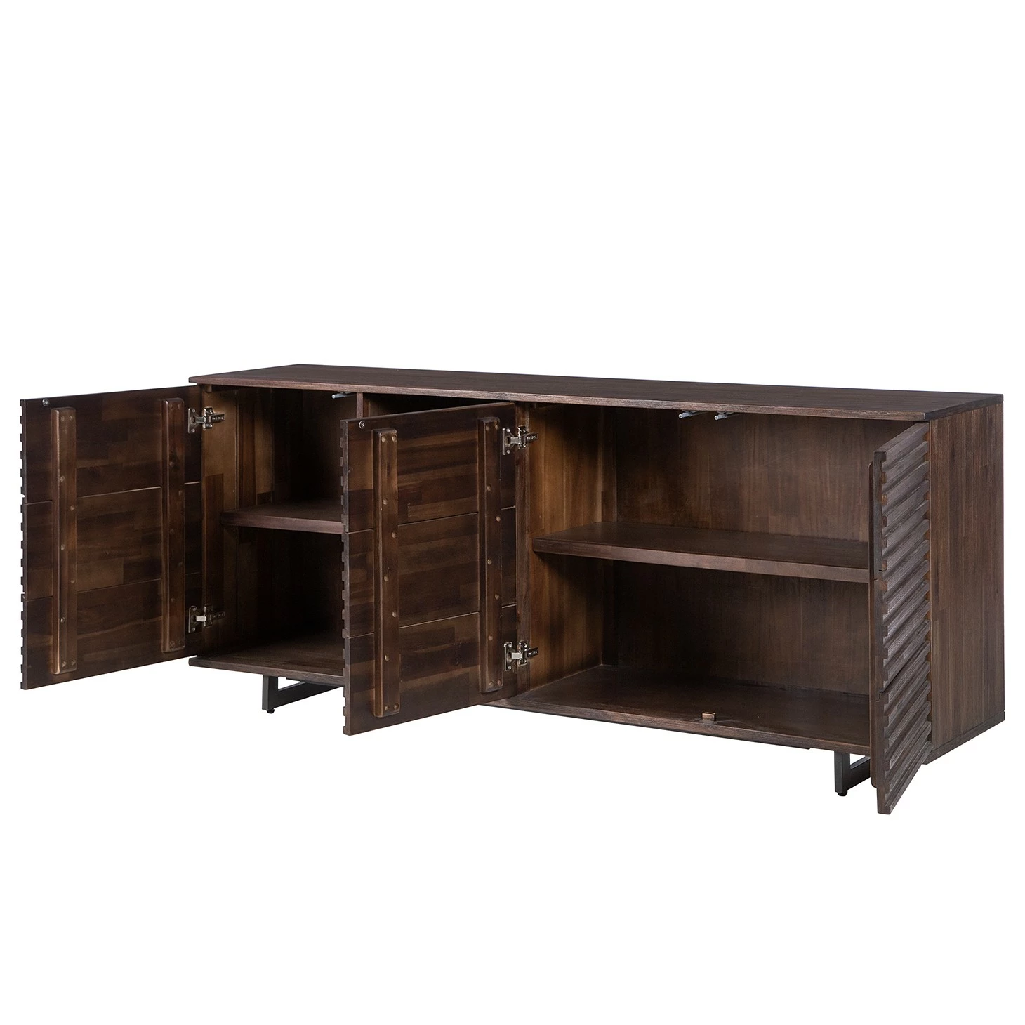 Studio Copenhagen Sideboard Kirley III - Akazie massiv - Akazie Dunkel – Bild 7